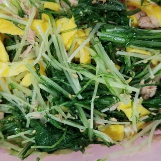水菜とツナのサラダ